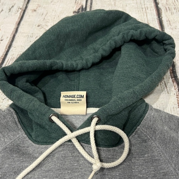 Philadelphia Eagles Womens Homage Retro NFL Football  Hoodie Gray Sweatshirt - Picture 2 of 6